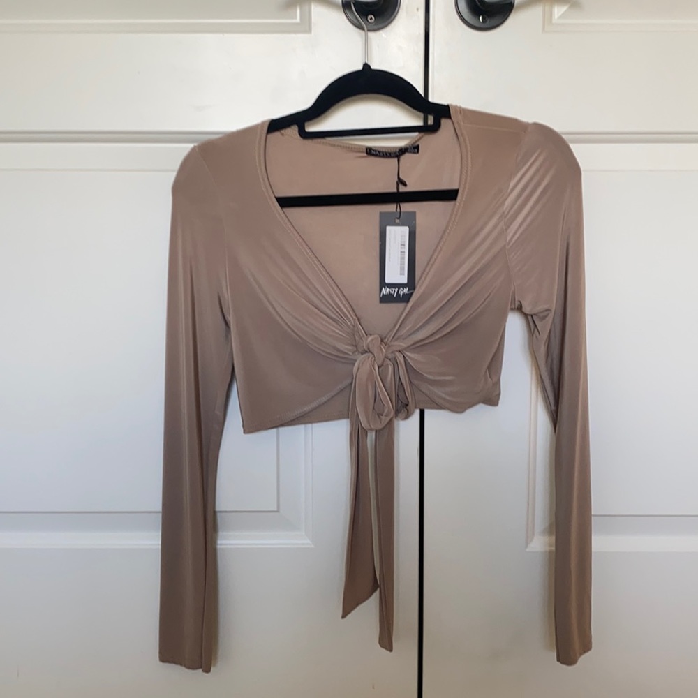 Nasty gal tie crop top